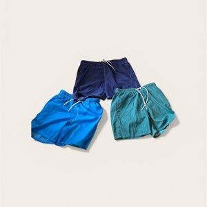 Men's Swim Shorts  - Navy, Bright Blue, Teal